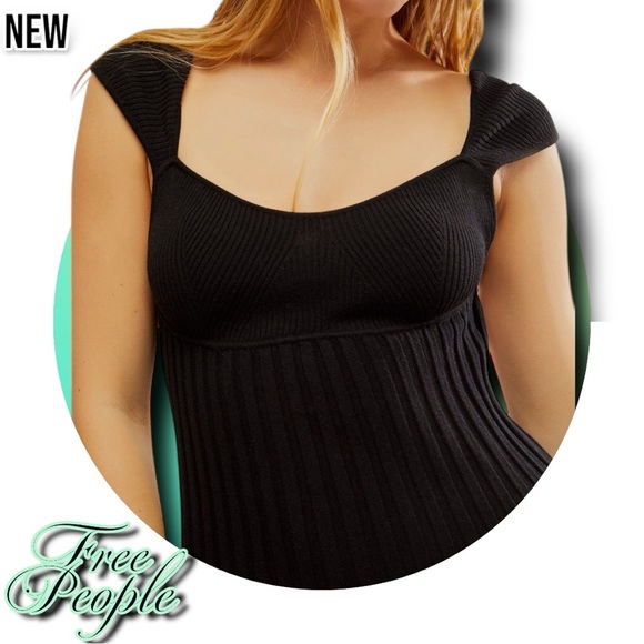 New Free People Cherie Tie Back Knit Minidress - Picture 3 of 4